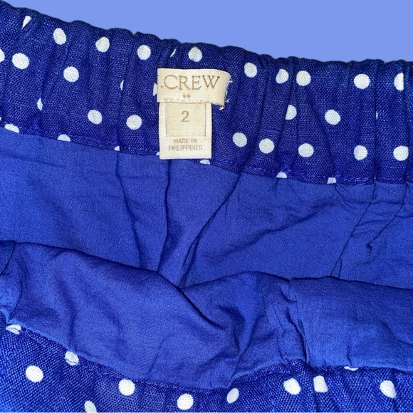 VINTAGE J. CREW POLKA DOT COTTON BLEND SKATER MINI SKIRT•SIZE:2 •WOMEN’S - Picture 11 of 13